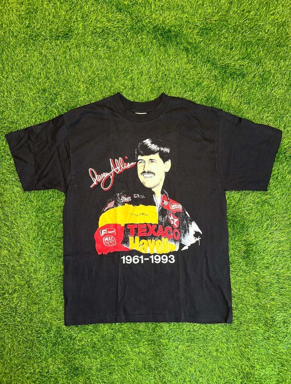 Premier Sportswear Davey Allison Memorial T-Shirt Large Black NASCAR 90s